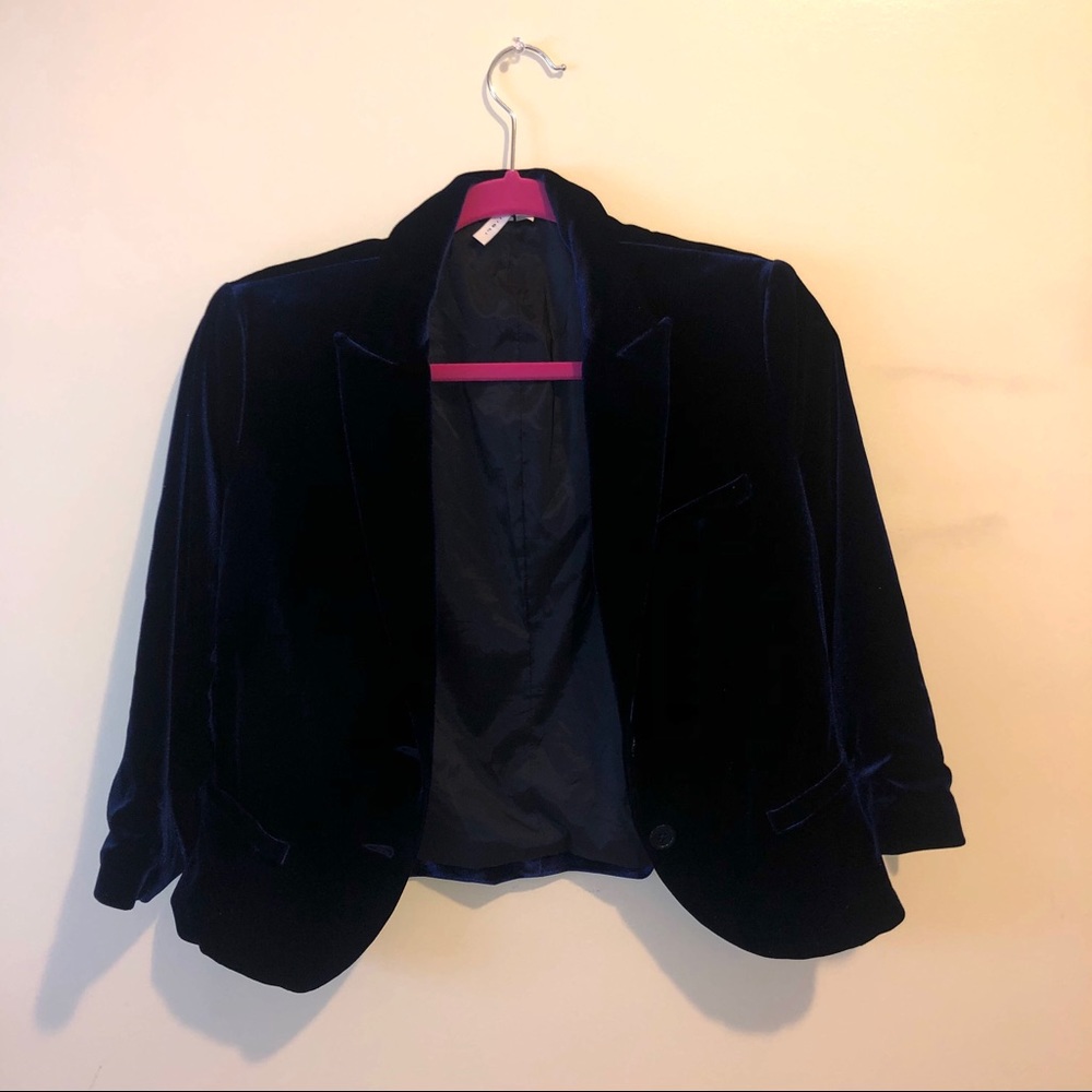 LISLI - Blue Velvet Blazer